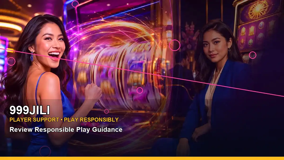 Neon-lit jackpot slot games on 999JILI, framed to the left for Philippine players