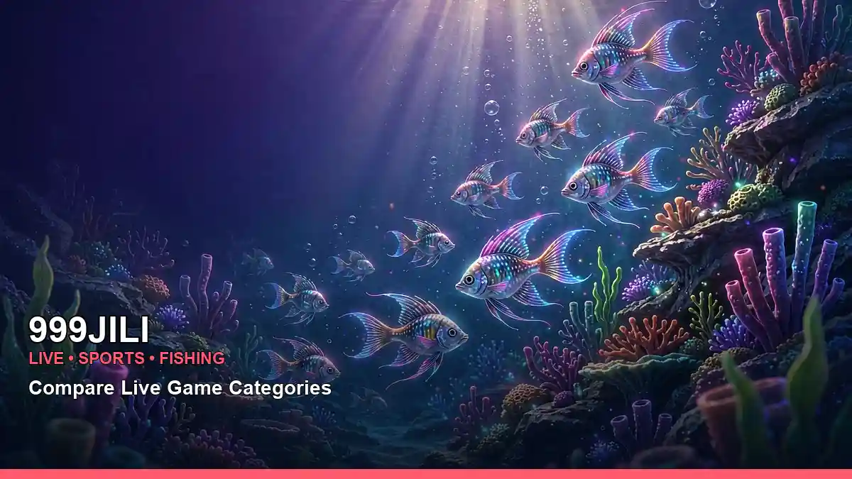 999JILI mobile fishing games featuring a school of fish and a casino-style play environment